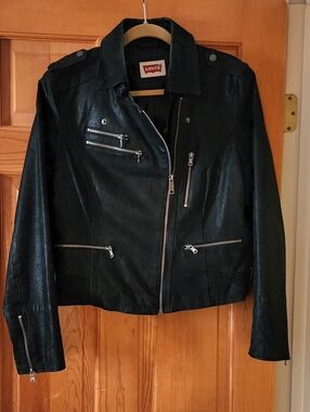 Levi's Women's Black Moto Leather Jacket